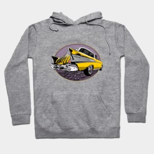 Yellow 57 Chevrolet Nomad Hoodie